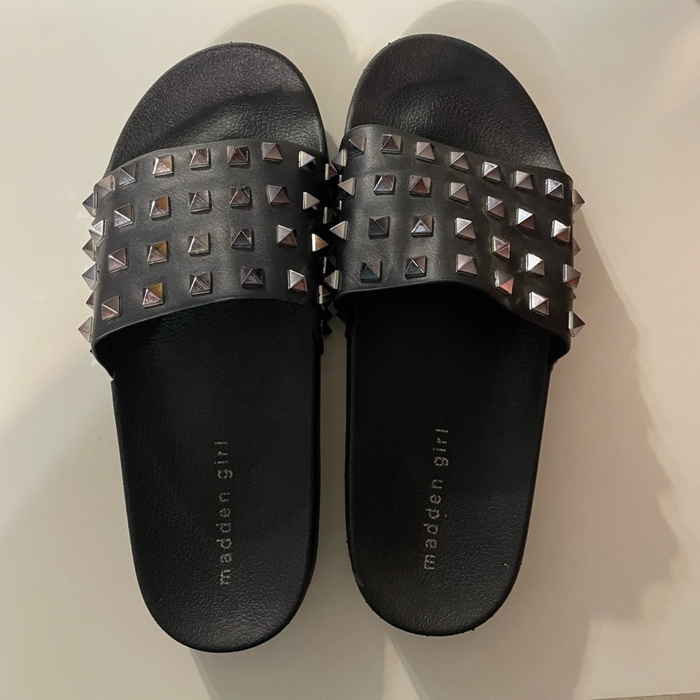 FLASHH BLACK PARIS SLIDES